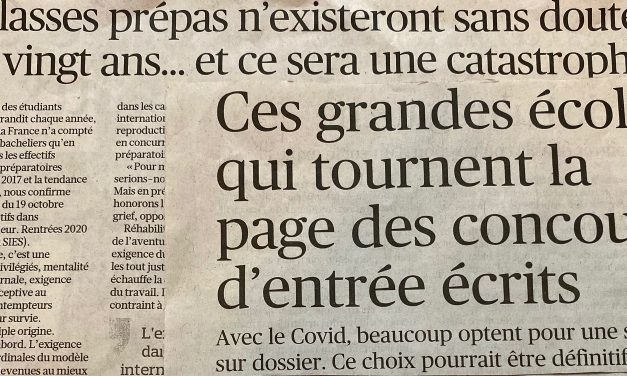 Suppression des classes prépas: attention danger!