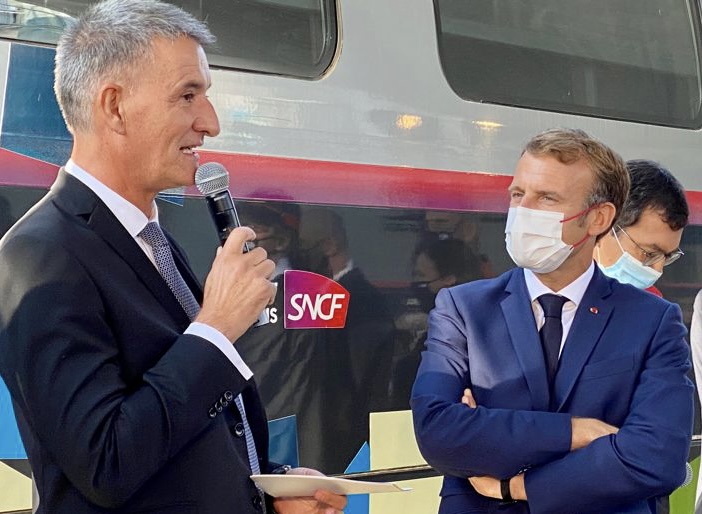 Le Président Emmanuel Macron célèbre 40 ans de TGV